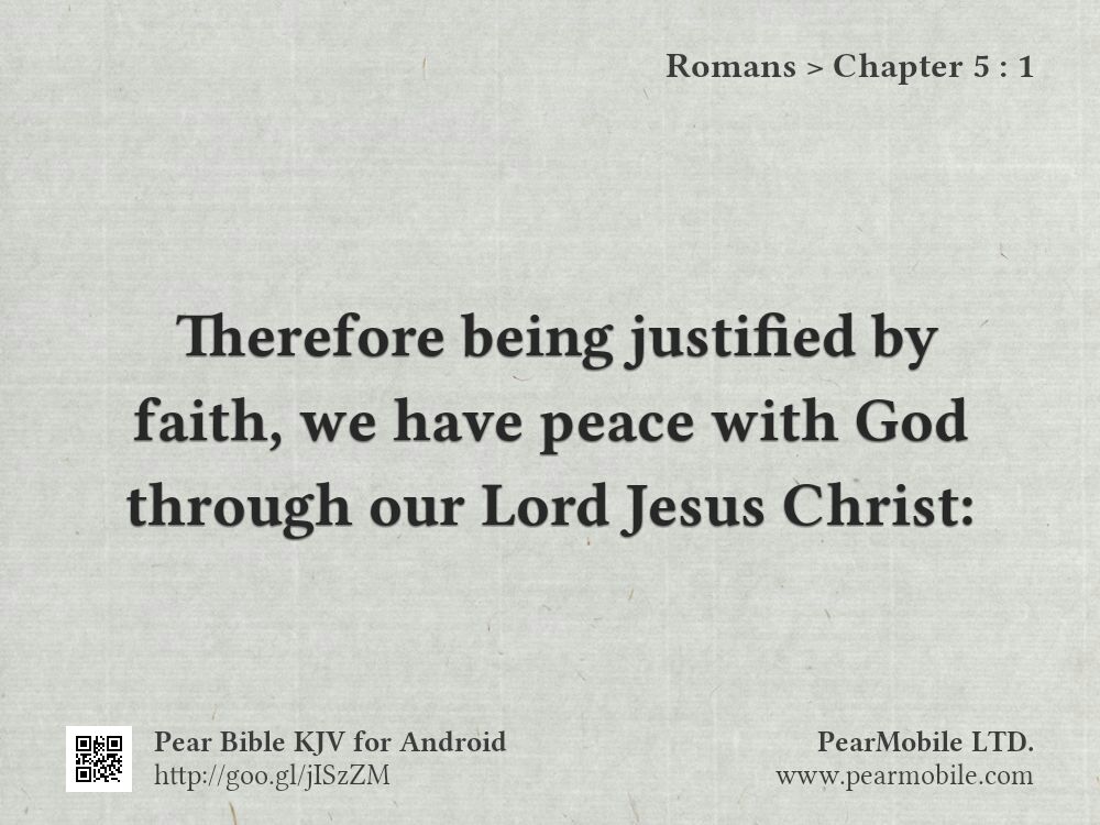 Romans, Chapter 5:1